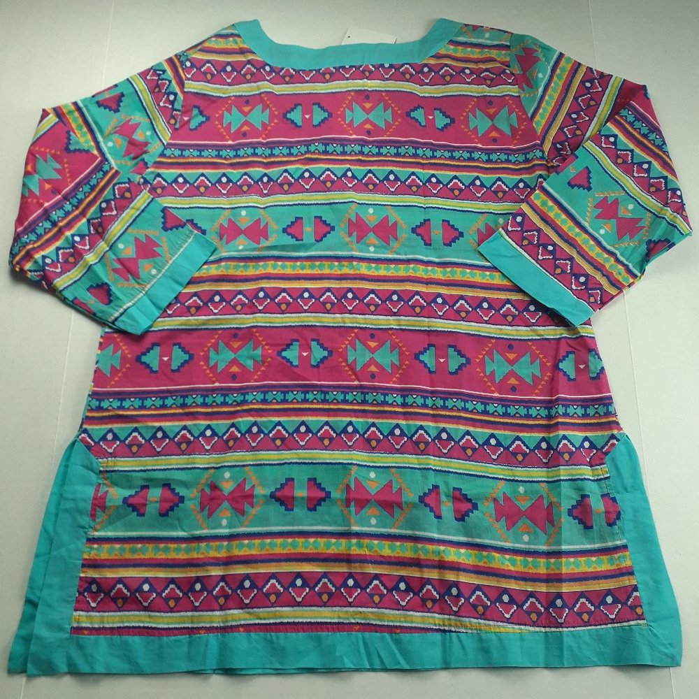 All For Color Aztec Print Hadley Tunic - Picture 7 of 7